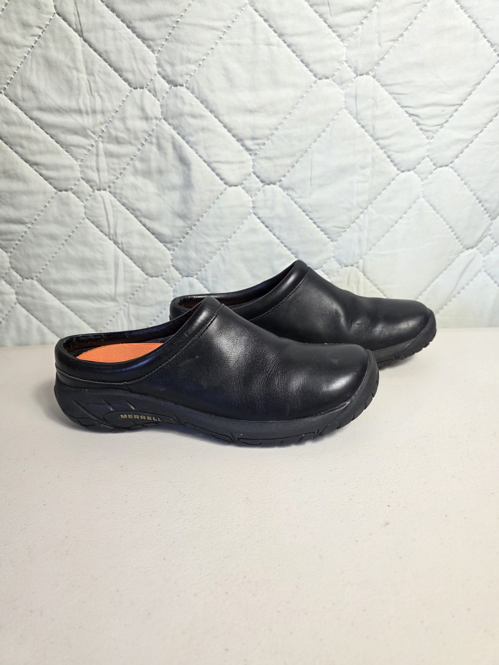 Merrell Women Encore Nova 4 Clogs Mules Shoes Leather Sz 8.5 Black